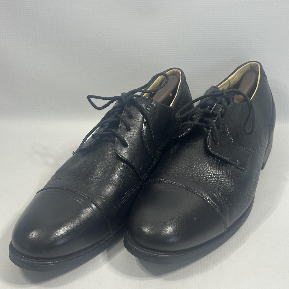 Belvedere Duke W Shoes Mens Size 12 EEE Black Cap Toe Derby Dress Lace Up